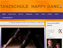 Tablet Screenshot of happy-dance.de